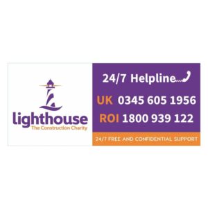 Hard Hat Labels/Stickers - Phone Lighthouse Charity