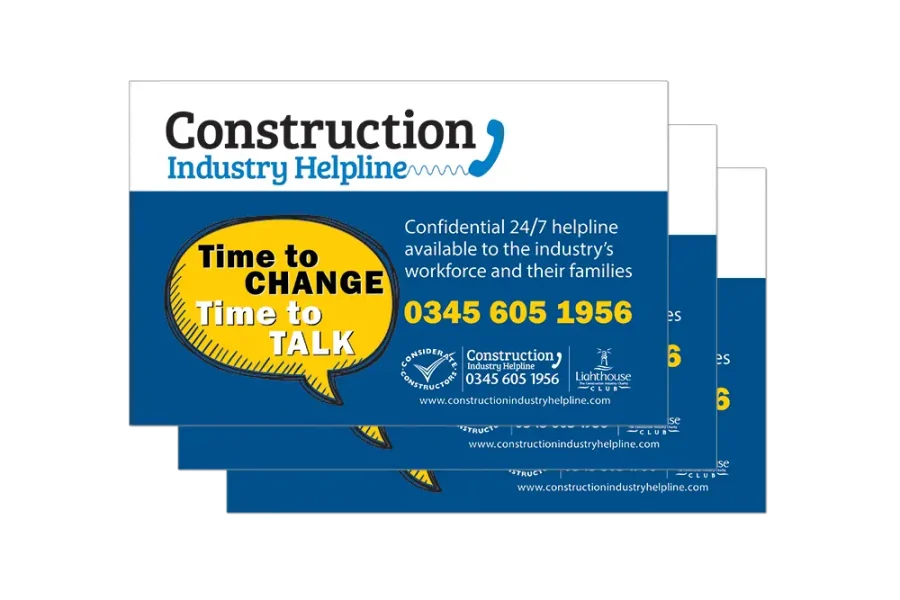 Construction Industry Helpline Cards