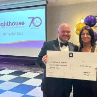 Lighthouse Yorkshire Region £100k cheque