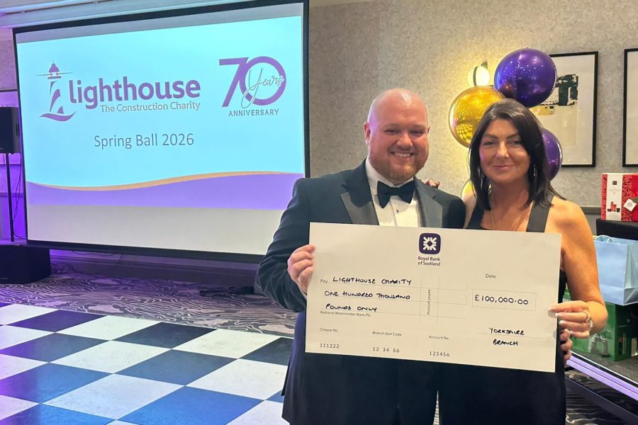 Lighthouse Yorkshire Region £100k cheque