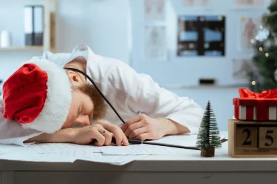 Sleeping,Tired,Doctor,On,Table.,Burnout,And,Healthcare,Student,Resting